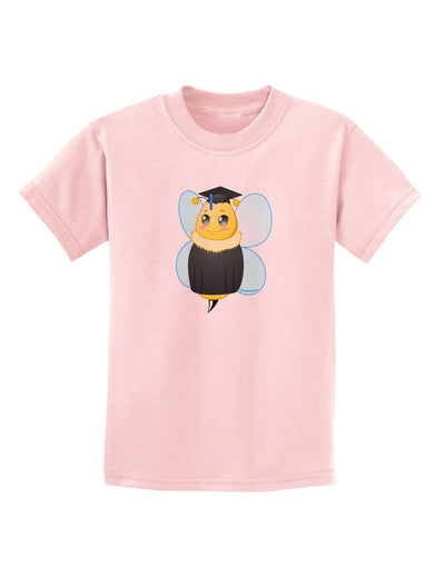 Graduation Bee Childrens T-Shirt-Childrens T-Shirt-TooLoud-PalePink-X-Small-Davson Sales