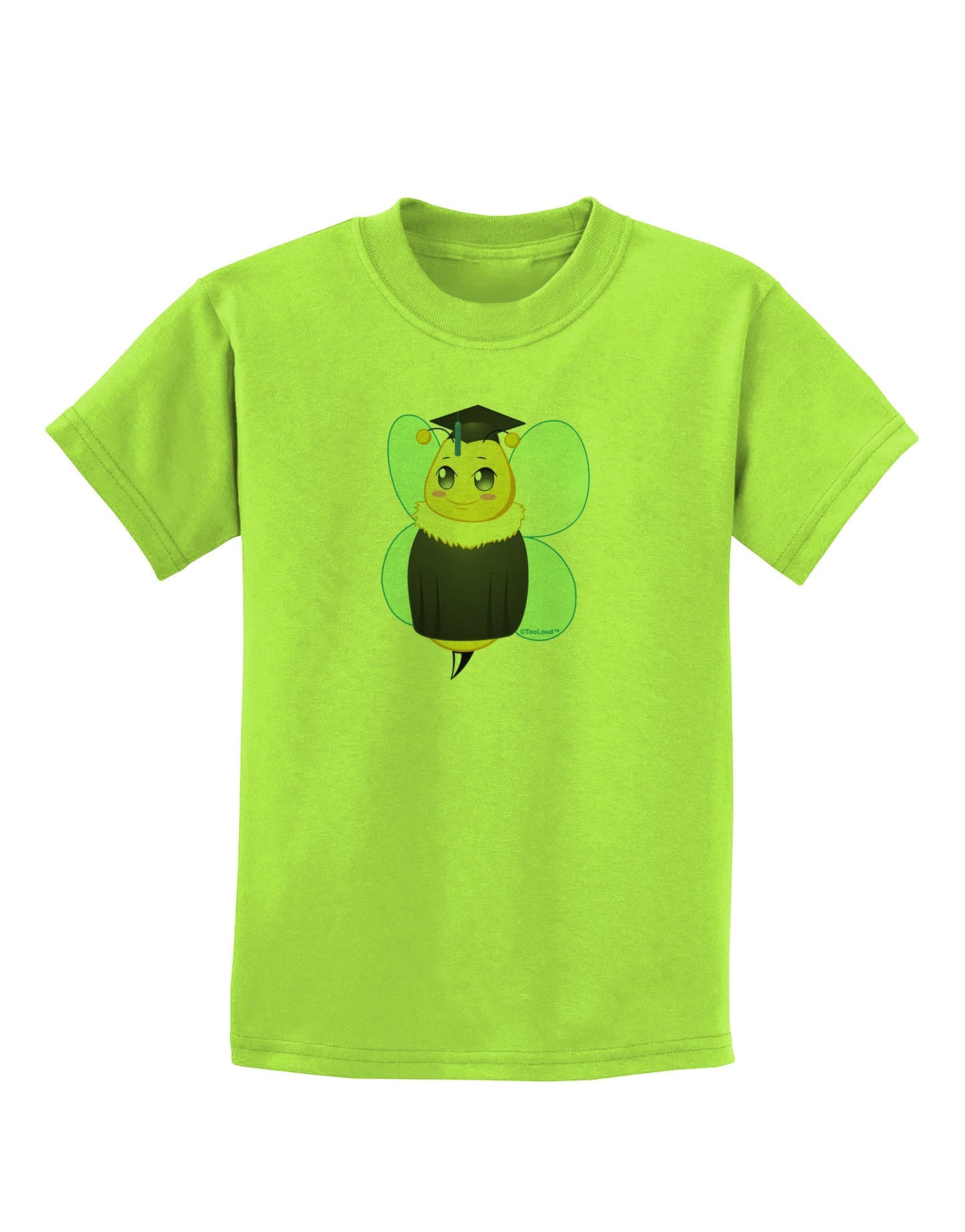 Graduation Bee Childrens T-Shirt-Childrens T-Shirt-TooLoud-Lime-Green-X-Small-Davson Sales