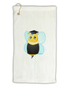 Graduation Bee Micro Terry Gromet Golf Towel 16 x 25 inch by TooLoud-Golf Towel-TooLoud-White-Davson Sales