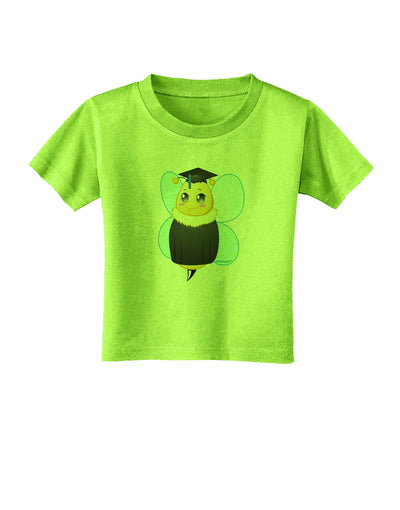 Graduation Bee Toddler T-Shirt-Toddler T-Shirt-TooLoud-Lime-Green-2T-Davson Sales