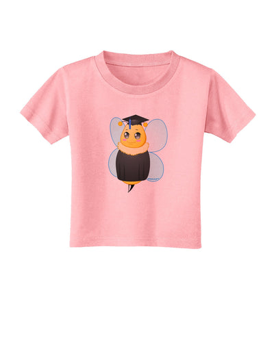 Graduation Bee Toddler T-Shirt-Toddler T-Shirt-TooLoud-Candy-Pink-2T-Davson Sales