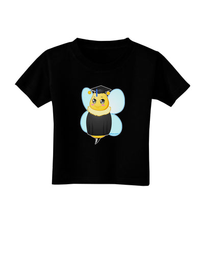 Graduation Bee Toddler T-Shirt Dark-Toddler T-Shirt-TooLoud-Black-2T-Davson Sales