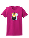 Graduation Bee Womens Dark T-Shirt-TooLoud-Hot-Pink-Small-Davson Sales