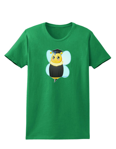 Graduation Bee Womens Dark T-Shirt-TooLoud-Kelly-Green-X-Small-Davson Sales