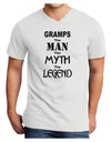 Gramps The Man The Myth The Legend Adult V-Neck T-shirt by TooLoud-Mens V-Neck T-Shirt-TooLoud-White-Small-Davson Sales