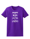 Gramps The Man The Myth The Legend Womens Dark T-Shirt by TooLoud-TooLoud-Purple-X-Small-Davson Sales