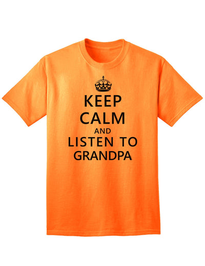Grandpa-Inspired Adult T-Shirt for a Serene and Stylish Look-Mens T-shirts-TooLoud-Neon-Orange-Small-Davson Sales