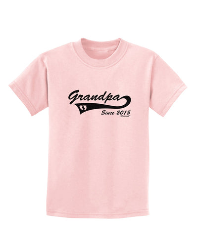 Grandpa Since 2015 Childrens T-Shirt by TooLoud-Childrens T-Shirt-TooLoud-PalePink-X-Small-Davson Sales