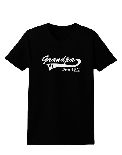 Grandpa Since 2015 Womens Dark T-Shirt by TooLoud-Womens T-Shirt-TooLoud-Black-X-Small-Davson Sales