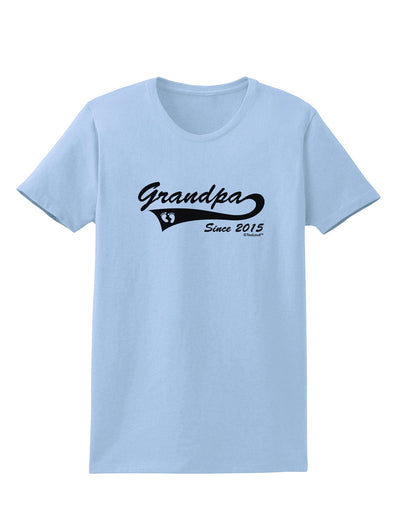 Grandpa Since 2015 Womens T-Shirt by TooLoud-Womens T-Shirt-TooLoud-Light-Blue-X-Small-Davson Sales