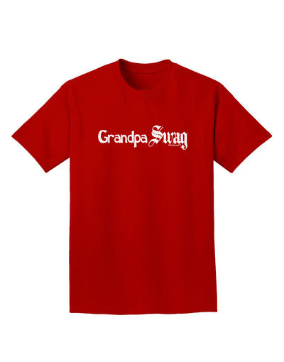 Grandpa Swag Text Adult Dark T-Shirt by TooLoud-Mens T-Shirt-TooLoud-Red-Small-Davson Sales