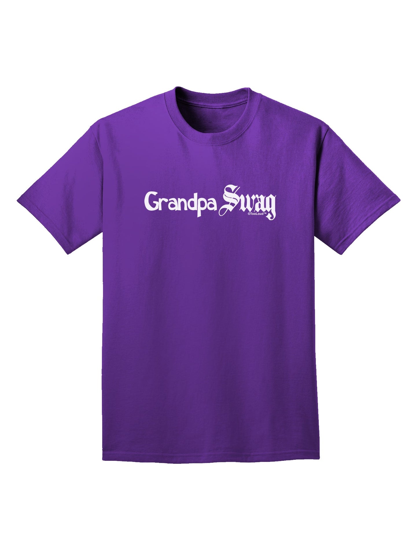 Grandpa Swag Text Adult Dark T-Shirt by TooLoud-Mens T-Shirt-TooLoud-Purple-Small-Davson Sales
