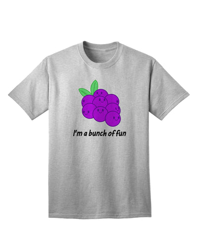 Grape-themed Adult T-Shirt - A Playful and Vibrant Addition to Your Wardrobe-Mens T-shirts-TooLoud-AshGray-Small-Davson Sales