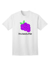 Grape-themed Adult T-Shirt - A Playful and Vibrant Addition to Your Wardrobe-Mens T-shirts-TooLoud-White-Small-Davson Sales