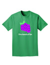 Grapes - I'm a Bunch of Fun Adult Dark T-Shirt-Mens T-Shirt-TooLoud-Kelly-Green-Small-Davson Sales