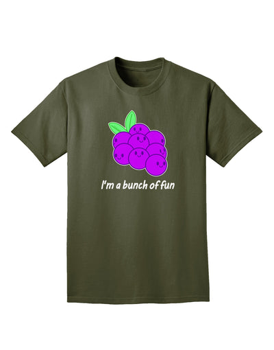 Grapes - I'm a Bunch of Fun Adult Dark T-Shirt-Mens T-Shirt-TooLoud-Military-Green-Small-Davson Sales