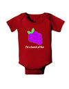 Grapes - I'm a Bunch of Fun Baby Romper Bodysuit Dark-Baby Romper-TooLoud-Red-06-Months-Davson Sales