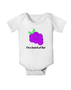 Grapes - I'm a Bunch of Fun Baby Romper Bodysuit-Baby Romper-TooLoud-White-06-Months-Davson Sales