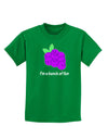 Grapes - I'm a Bunch of Fun Childrens Dark T-Shirt-Childrens T-Shirt-TooLoud-Kelly-Green-X-Small-Davson Sales