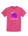 Grapes - I'm a Bunch of Fun Childrens Dark T-Shirt-Childrens T-Shirt-TooLoud-Sangria-X-Small-Davson Sales