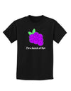 Grapes - I'm a Bunch of Fun Childrens Dark T-Shirt-Childrens T-Shirt-TooLoud-Black-X-Small-Davson Sales