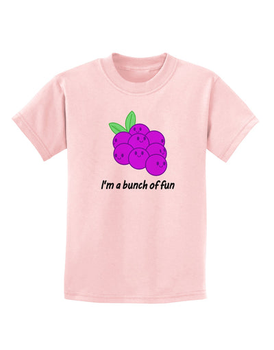 Grapes - I'm a Bunch of Fun Childrens T-Shirt-Childrens T-Shirt-TooLoud-PalePink-X-Small-Davson Sales