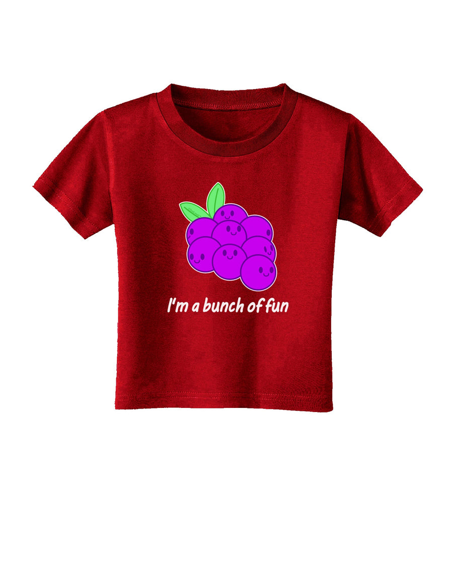 Grapes - I'm a Bunch of Fun Toddler T-Shirt Dark-Toddler T-Shirt-TooLoud-Black-2T-Davson Sales