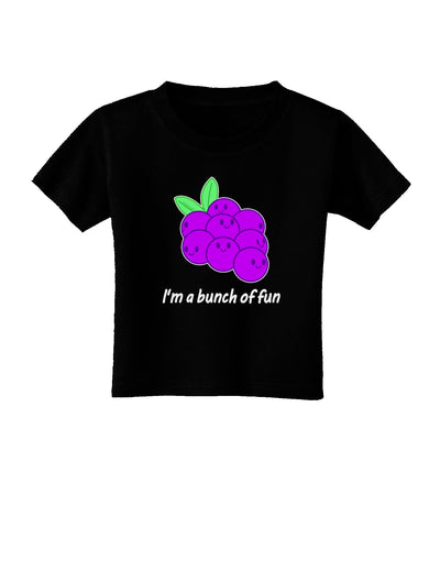 Grapes - I'm a Bunch of Fun Toddler T-Shirt Dark-Toddler T-Shirt-TooLoud-Black-2T-Davson Sales