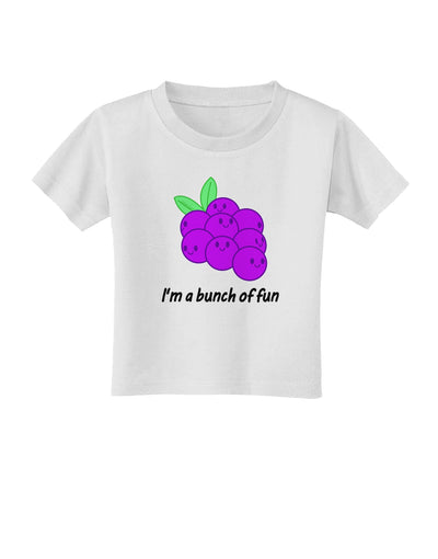 Grapes - I'm a Bunch of Fun Toddler T-Shirt-Toddler T-Shirt-TooLoud-White-2T-Davson Sales