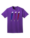 Graphic Feather Design - Feather Trio Adult Dark T-Shirt by TooLoud-Mens T-Shirt-TooLoud-Purple-Small-Davson Sales