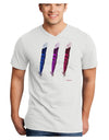 Graphic Feather Design - Feather Trio Adult V-Neck T-shirt by TooLoud-Mens V-Neck T-Shirt-TooLoud-White-Small-Davson Sales