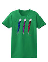 Graphic Feather Design - Feather Trio Womens Dark T-Shirt by TooLoud-Womens T-Shirt-TooLoud-Kelly-Green-X-Small-Davson Sales