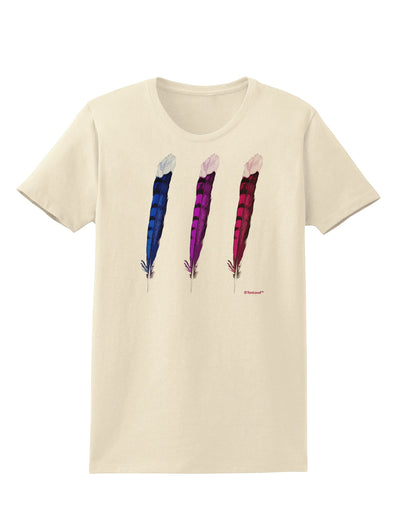 Graphic Feather Design - Feather Trio Womens T-Shirt by TooLoud-Womens T-Shirt-TooLoud-Natural-X-Small-Davson Sales