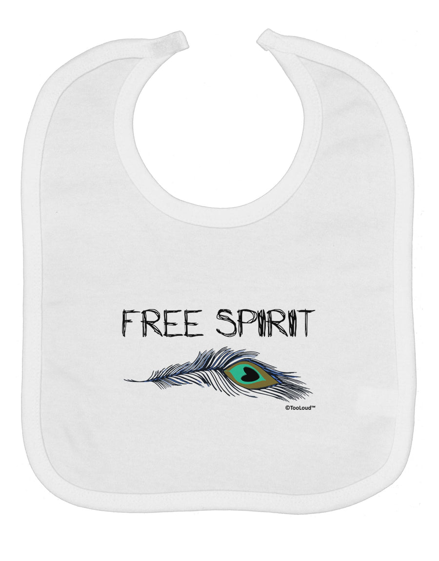 Graphic Feather Design - Free Spirit Baby Bib by TooLoud