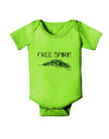 Graphic Feather Design - Free Spirit Baby Romper Bodysuit by TooLoud-Baby Romper-TooLoud-Lime-Green-06-Months-Davson Sales