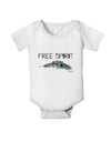 Graphic Feather Design - Free Spirit Baby Romper Bodysuit by TooLoud-Baby Romper-TooLoud-White-06-Months-Davson Sales