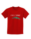 Graphic Feather Design - Free Spirit Childrens Dark T-Shirt by TooLoud-Childrens T-Shirt-TooLoud-Red-X-Small-Davson Sales