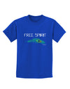 Graphic Feather Design - Free Spirit Childrens Dark T-Shirt by TooLoud-Childrens T-Shirt-TooLoud-Royal-Blue-X-Small-Davson Sales