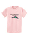 Graphic Feather Design - Free Spirit Childrens T-Shirt by TooLoud-Childrens T-Shirt-TooLoud-PalePink-X-Small-Davson Sales