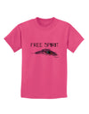 Graphic Feather Design - Free Spirit Childrens T-Shirt by TooLoud-Childrens T-Shirt-TooLoud-Sangria-X-Small-Davson Sales