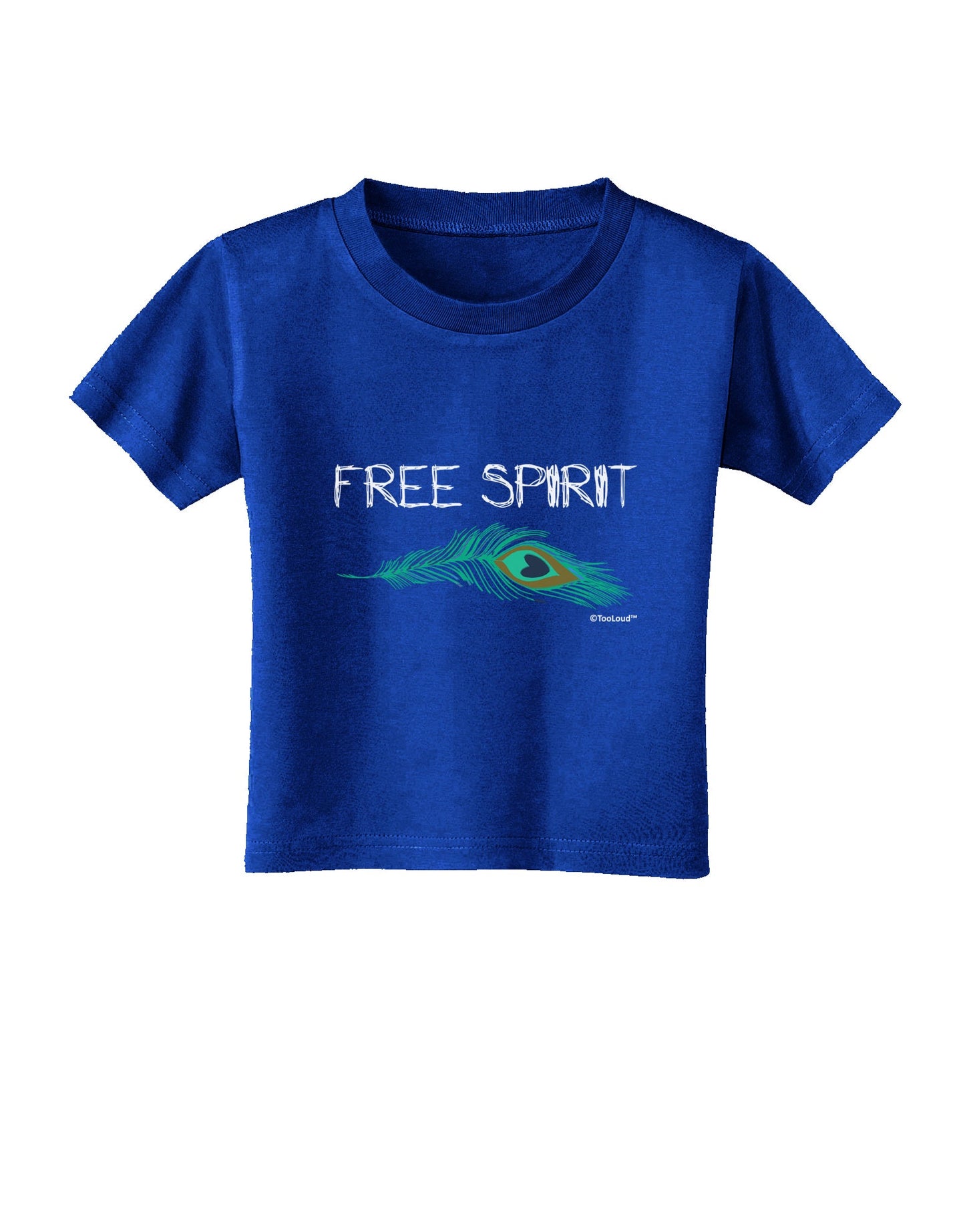 Graphic Feather Design - Free Spirit Toddler T-Shirt Dark by TooLoud-Toddler T-Shirt-TooLoud-Red-2T-Davson Sales