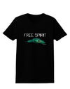 Graphic Feather Design - Free Spirit Womens Dark T-Shirt by TooLoud-Womens T-Shirt-TooLoud-Black-X-Small-Davson Sales