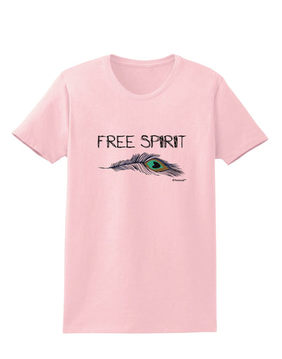 Graphic Feather Design - Free Spirit Womens T-Shirt by TooLoud-Womens T-Shirt-TooLoud-PalePink-X-Small-Davson Sales