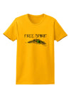 Graphic Feather Design - Free Spirit Womens T-Shirt by TooLoud-Womens T-Shirt-TooLoud-Gold-X-Small-Davson Sales