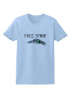 Graphic Feather Design - Free Spirit Womens T-Shirt by TooLoud-Womens T-Shirt-TooLoud-Light-Blue-X-Small-Davson Sales