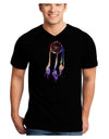 Graphic Feather Design - Galaxy Dreamcatcher Adult Dark V-Neck T-Shirt by TooLoud-Mens V-Neck T-Shirt-TooLoud-Black-Small-Davson Sales