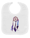 Graphic Feather Design - Galaxy Dreamcatcher Baby Bib by TooLoud
