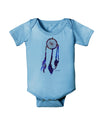 Graphic Feather Design - Galaxy Dreamcatcher Baby Romper Bodysuit by TooLoud-Baby Romper-TooLoud-Light-Blue-06-Months-Davson Sales