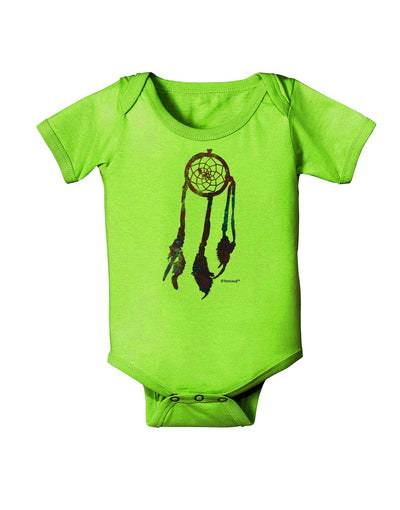 Graphic Feather Design - Galaxy Dreamcatcher Baby Romper Bodysuit by TooLoud-Baby Romper-TooLoud-Lime-Green-06-Months-Davson Sales