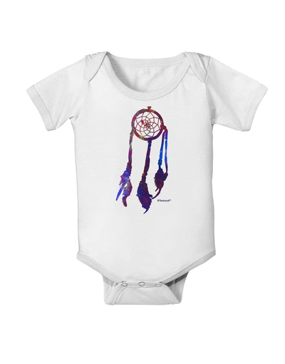 Graphic Feather Design - Galaxy Dreamcatcher Baby Romper Bodysuit by TooLoud-Baby Romper-TooLoud-White-06-Months-Davson Sales